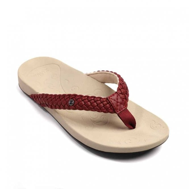 FootActive MILA Orthotic Flip Flops - RED