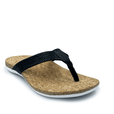 SUBER Orthotic Flip Flops - Black